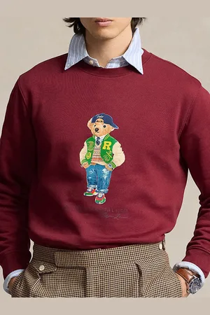 Ralph Lauren Men Graphic Printed Round Neck Pullover Sweatshirt