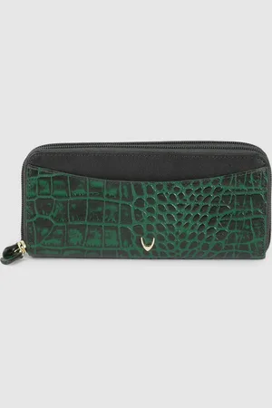 Hidesign Women Animal Textured Leather Zip Around Wallet