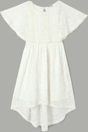 Lifestyle Girls Floral Cape Sleeve Fit & Flare Mini Dress