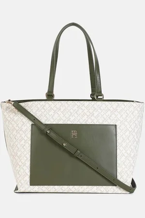 Tommy Hilfiger Colourblocked Oversized Structured Shoulder Bag