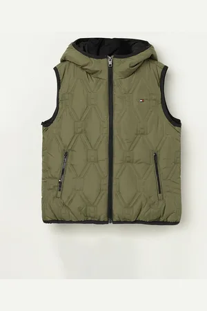 Tommy Hilfiger Boys Solid Windcheater Quilted Jacket