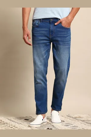 Mast & Harbour Men Relaxed Fit Light Fade Stretchable Jeans