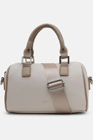 Kazo Women Textured Satchel Bag With Detachable Sling Strap