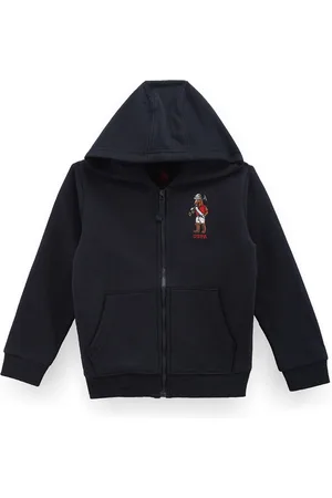 Ralph Lauren Boys Hooded Front-Open Sweatshirt