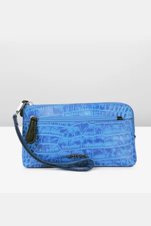 Hidesign Animal Textured Leather Purse with Detachable Wrist Loop
