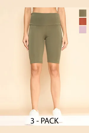 Color Capital Women Pack Of 3 Above Knee Gym Tights
