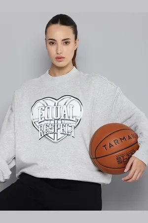 PUMA Cherry on Top Typography Printed Oversized Pure Cotton Basketball Sweatshirt