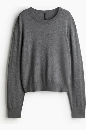H&M Women Short Fine-Knit Jumper