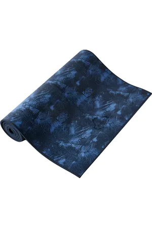 DECATHLON Navy Blue Printed Rectangular Anti-Skid Yoga Mat 8 mm