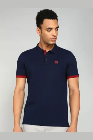 WROGN Men Solid Polo Collar Pure Cotton T-shirt