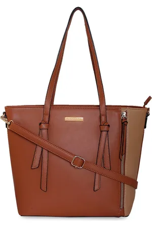 Giordano Brown Solid Tote Bag