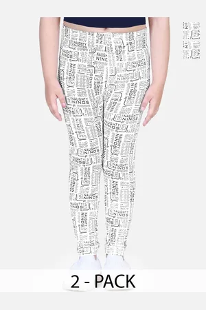 naughty ninos Pack Of 2 Girls Printed Ankle-Length Leggings