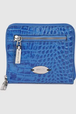 Hidesign Women JUPITER Animal Textured Patent Leather Zip Around Wallet