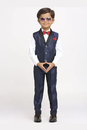 YK Boys Three Piece Suits With Cotton Shirt
