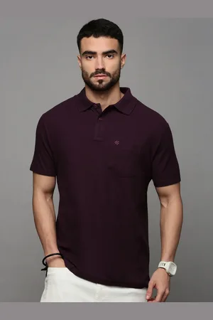 ONN Men Solid Polo Collar Cotton T-shirt