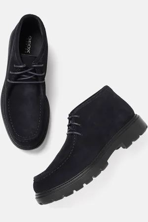 Geox Men Round Toe Leather Derbys