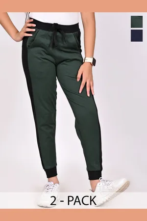 BAESD Girls Pack Of 2 Relaxed Fit Colourblocked Mid Rise Joggers