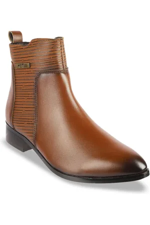 Metro Women Casual Block-Heeled Regular Boots