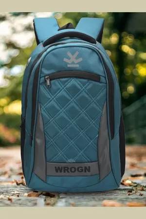 WROGN Unisex Geometric Backpack with Reflective Strip