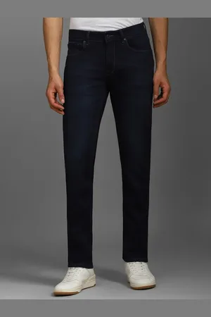 Louis Philippe Men Solid Slim Fit Cotton Jeans