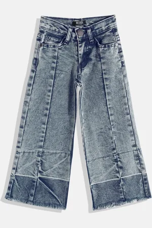 HERE&NOW Girls Flared Light Fade Stretchable Jeans