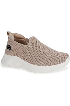 Campus Men Woven Design PU Slip-On Sneakers