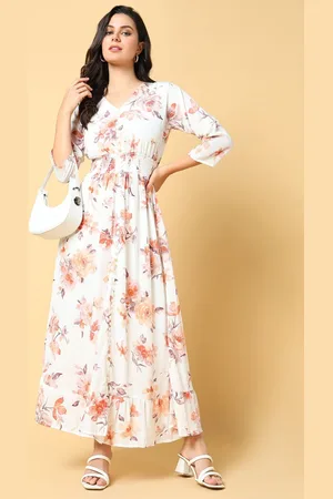 SHOWOFF Women Floral Printed Fit & Flare Maxi Dress