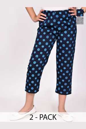 BAESD Girls Pack Of 2 Printed Cotton Trousers
