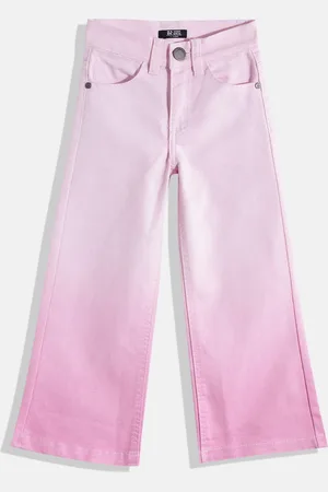 HERE&NOW Girls Flared Light Fade Ombre Stretchable Jeans