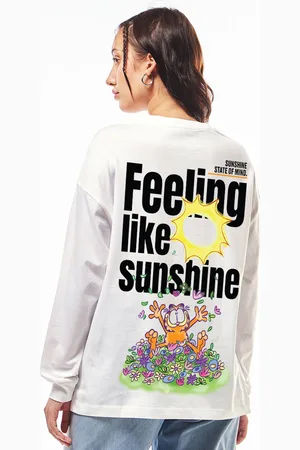 Bewakoof Women Graphic Printed Round Neck Cotton Oversized T-shirt