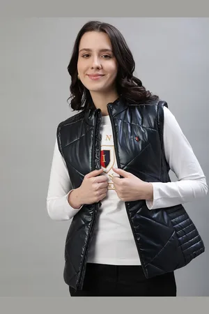 ICONIC Women Stand Collar Sleeveless Quilted Jacket