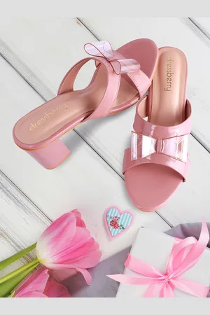 DressBerry Block Mules with Bows