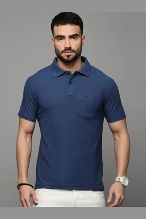 ONN Men Solid Polo Collar Cotton T-shirt