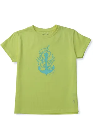 Gini and Jony Girls Graphic Printed Round Neck Cotton T-Shirt