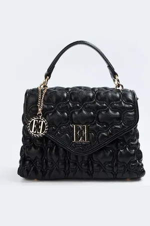 Elle Women Textured Structured Satchel Bag
