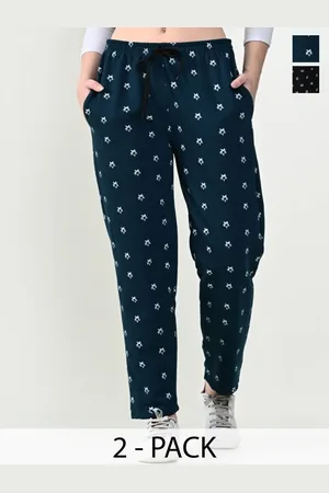 BAESD Women Pack Of 2 Printed Mid Rise Trousers