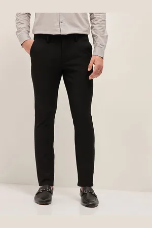 The Bear House Men Slim Fit Solid Trousers