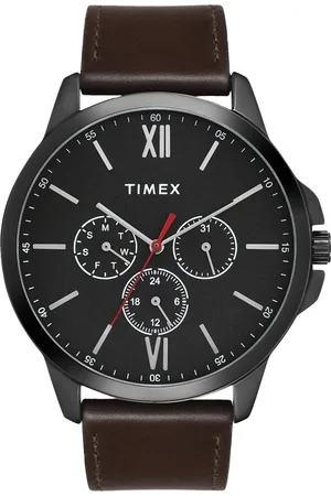 Timex Men Leather Straps Analogue Multi Function Watch - TWEG165SMU14