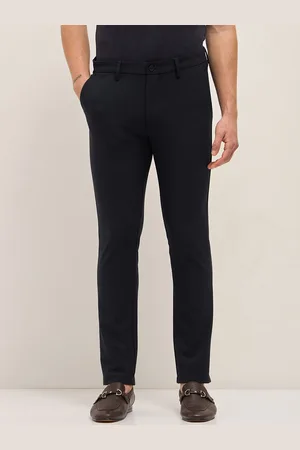 The Bear House Men Checked Slim Fit Trousers