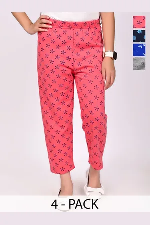 BAESD Pack Of 4 Girls Polka Dots Printed Trousers