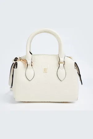 Elle Textured Structured Satchel Bag