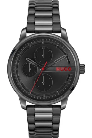 HUGO BOSS Men #Stamp Multifunction Bracelet Style Analogue Watch 1530369