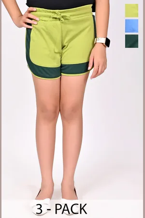 BAESD Girls Regular Fit Mid-Rise Shorts