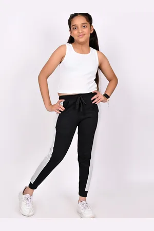 BAESD Girls Regular Fit Cotton Joggers