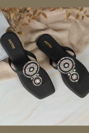 Metro Women Open Toe Flats