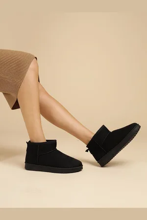 Truffle Collection Women Casual Kitten-Heeled Winter Boots