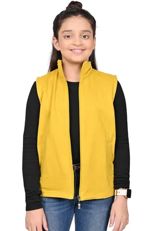 BAESD Girls Mock Collar Solid Fleece Casual Open Front Jacket
