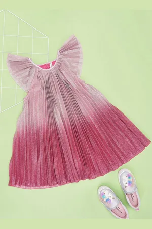 Pantaloons Girls Tie and Dye A-Line Dress