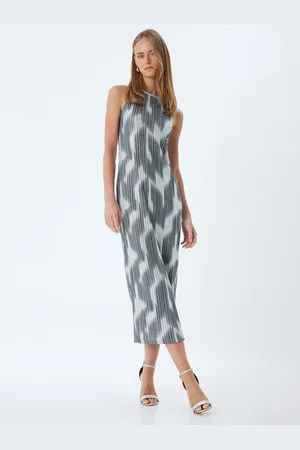 Koton Women Sheath Sleeveless Midi Dress