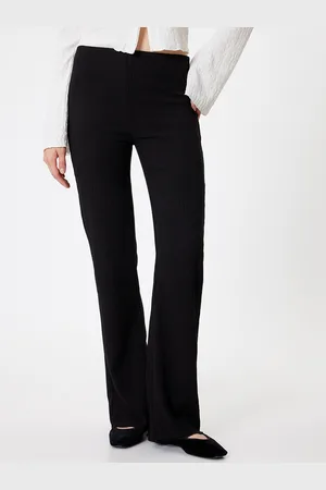 Koton Women Skinny Fit High-Rise Trousers